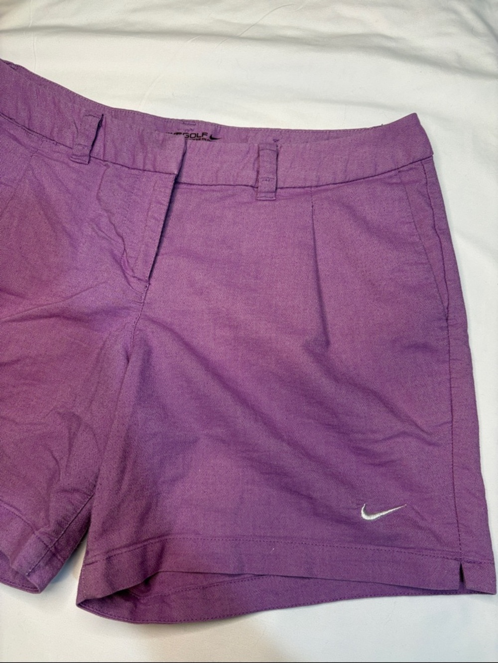 Lavender Cosmic Purple Nike Dri-Fit Golf Oxford Shorts 5.5” Inseam Ladies Size 6